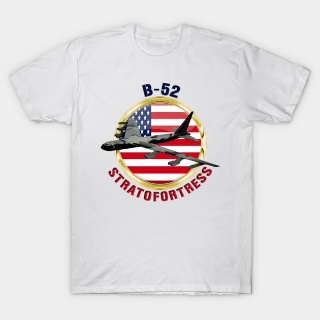 B-52 Stratofortress USA T-Shirt by MilMerchant